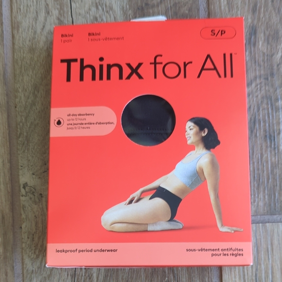 Thinx Leakproof Bikini in Black - Picture 1 of 3